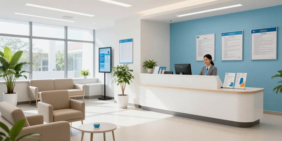 Health insurance for single parents: Modern health clinic with compassionate medical services and patient-focused care.