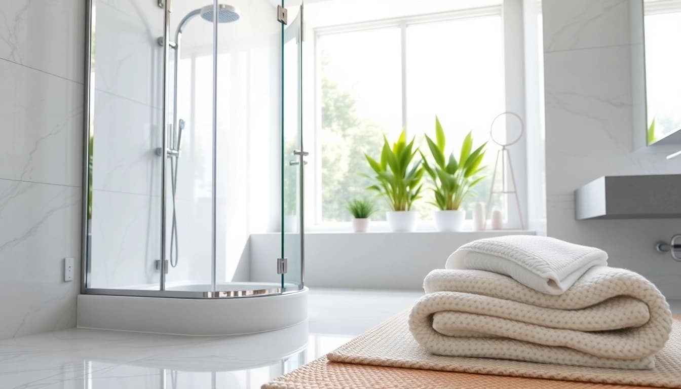 Erleben Sie die stilvolle sonni Duschkabine in einem modernen Badezimmer mit elegantem Design.