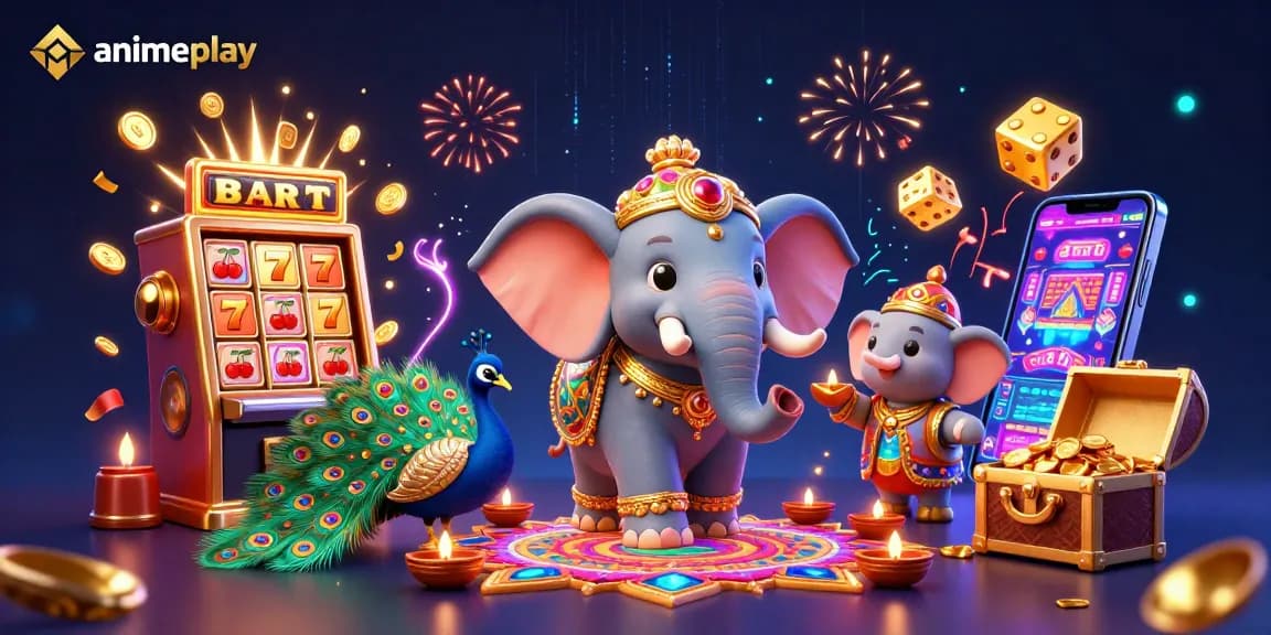 Mainkan permainan kasino dengan animeplay yang menampilkan elemen slot dan jackpot.
