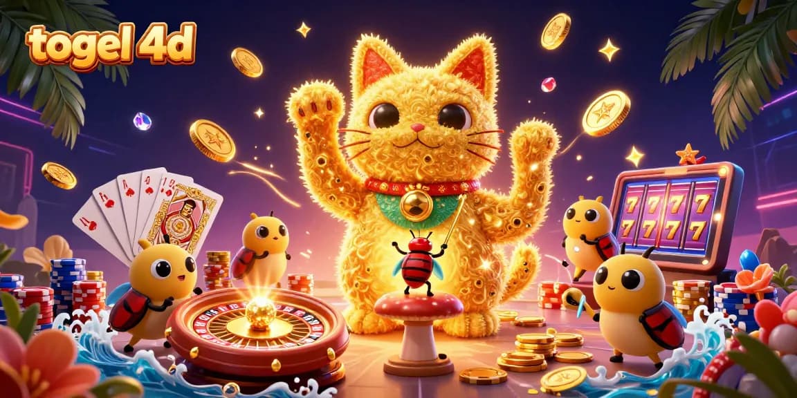 Experience the excitement of togel 4d with vibrant casino symbols and dynamic gaming elements.