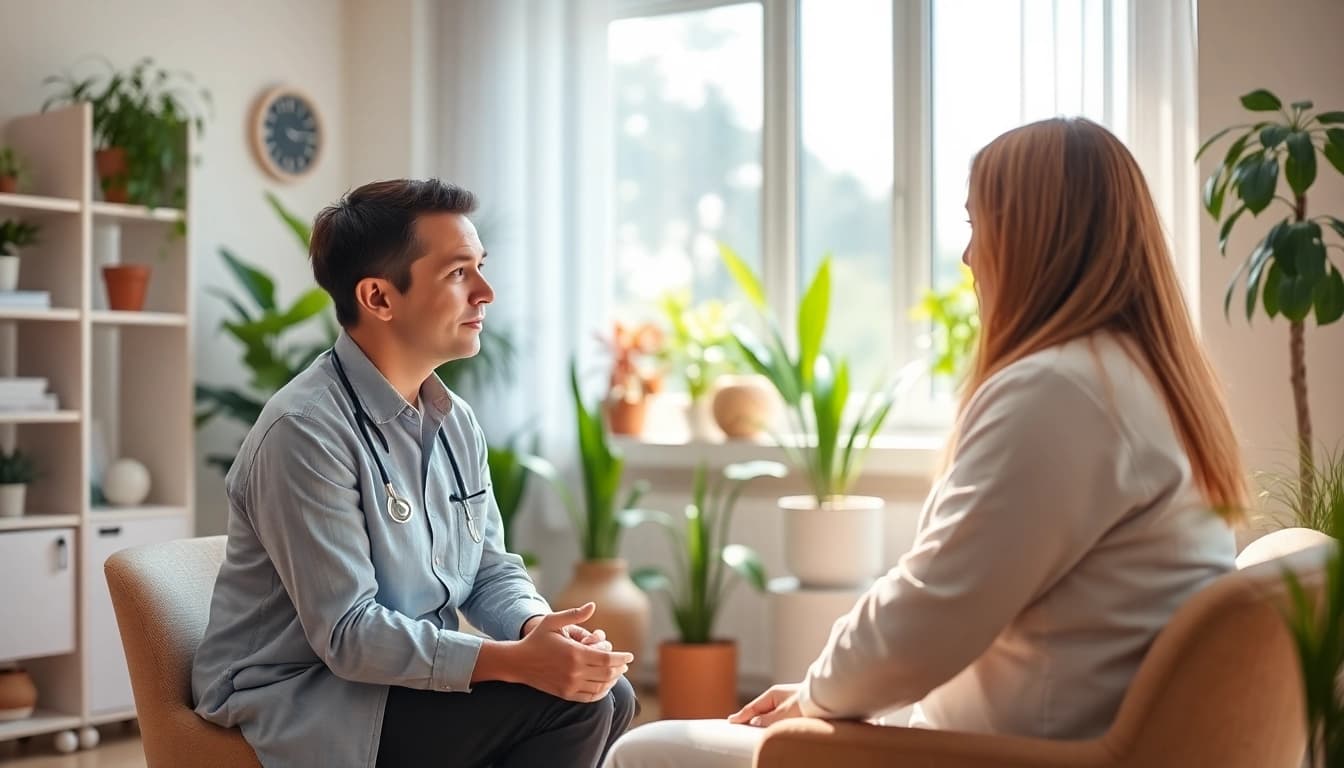 Understanding anxiety symptoms in a supportive therapy session.
