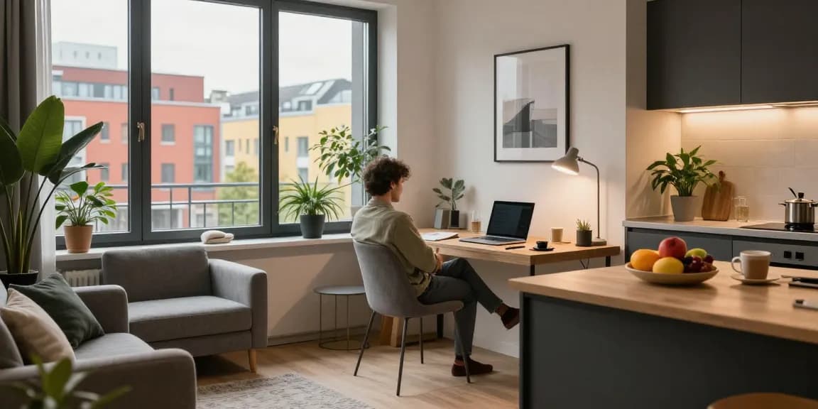 Hochwertige Monteurwohnung Hannover mit stilvollem Interieur und gemütlichem Ambiente.
