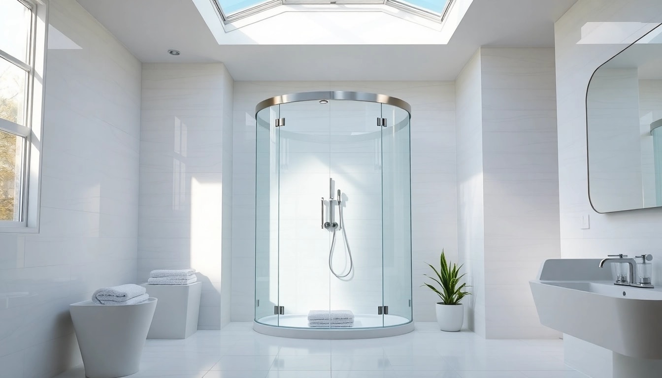 Refreshingly elegant showers Australia showcased in a luxurious modern bathroom with bright natural light.
