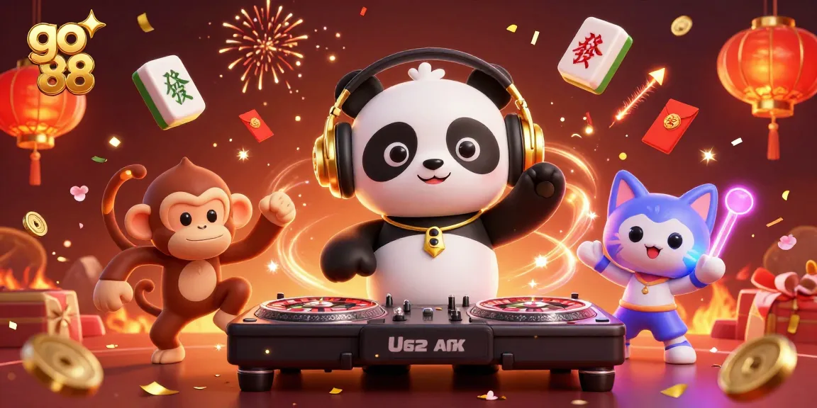 Experience the thrill of go 88 with vibrant 3D casino characters and dynamic elements.