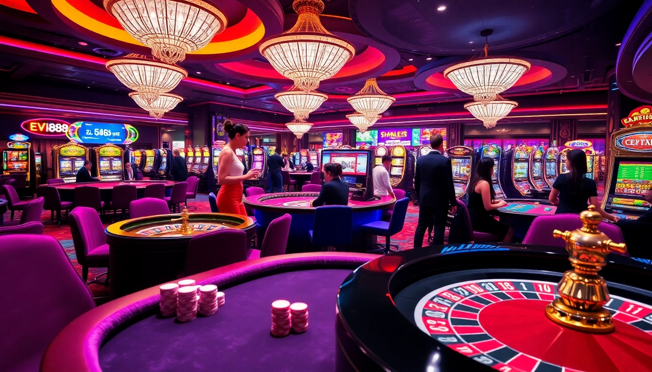 Experience luxury gaming at EV88 with vibrant tables, immersive slots, and engaging live games.