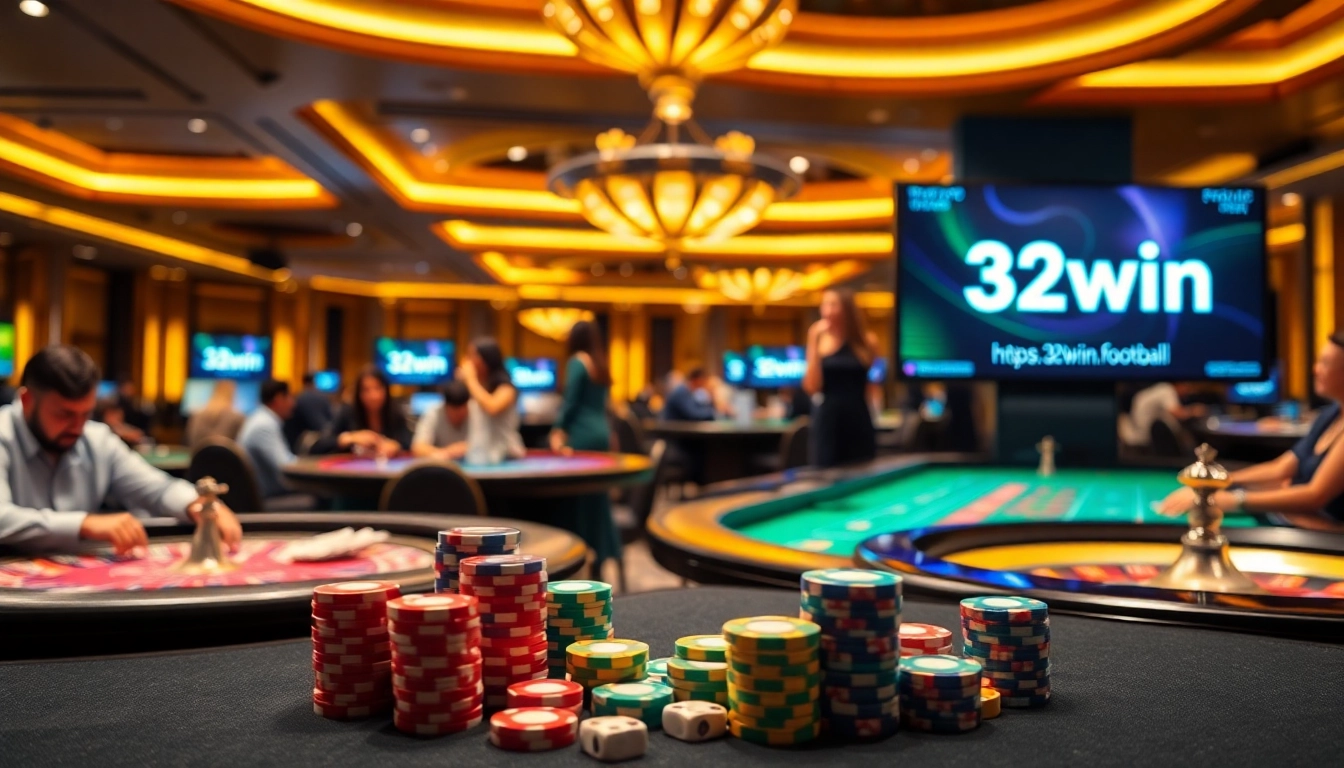 Experience thrilling gameplay at https://32win.football/ with vibrant casino tables and engaging players.