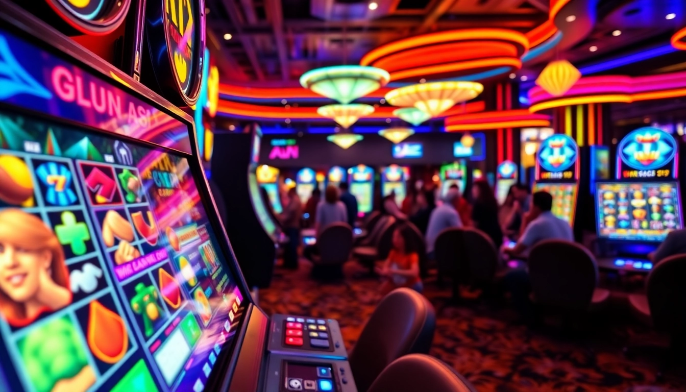 Jelajahi keseruan bermain batman138 slot dengan suasana kasino yang penuh warna dan energi.
