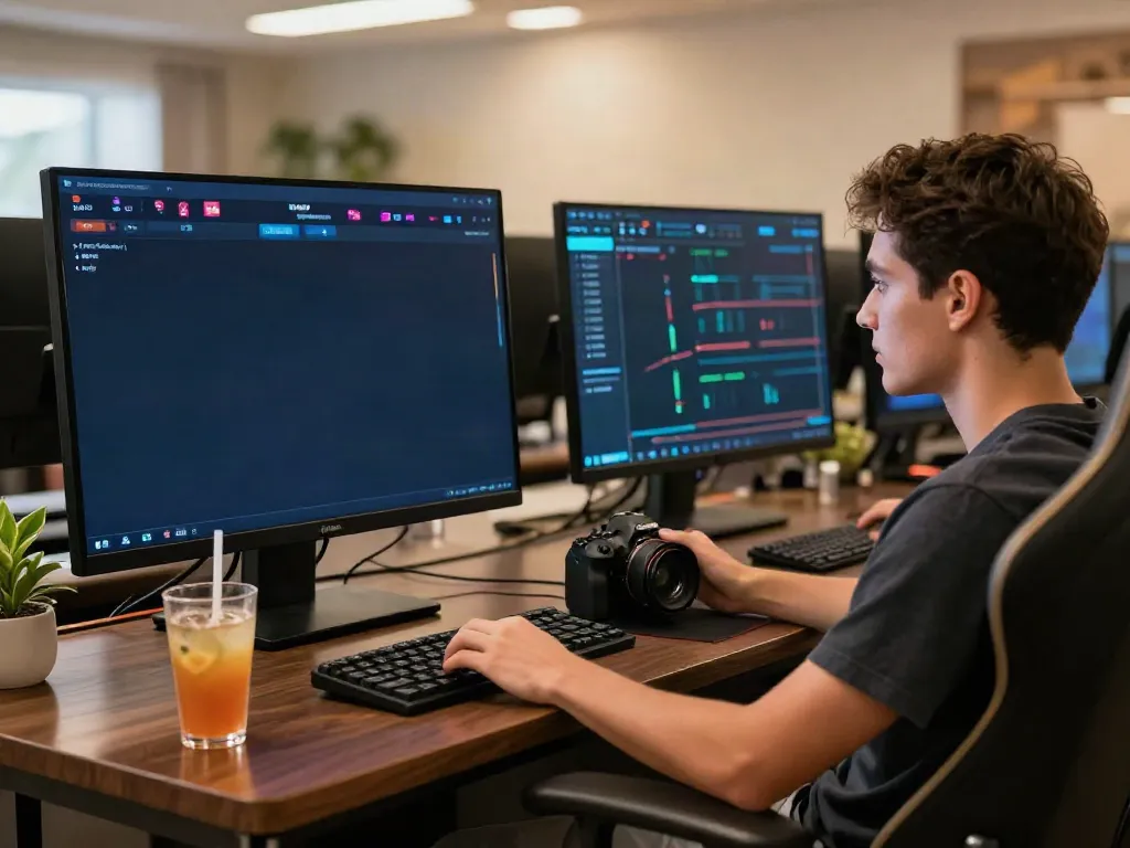 Engaging online gaming experience with ORION88 interface and stylish user immersed in play.