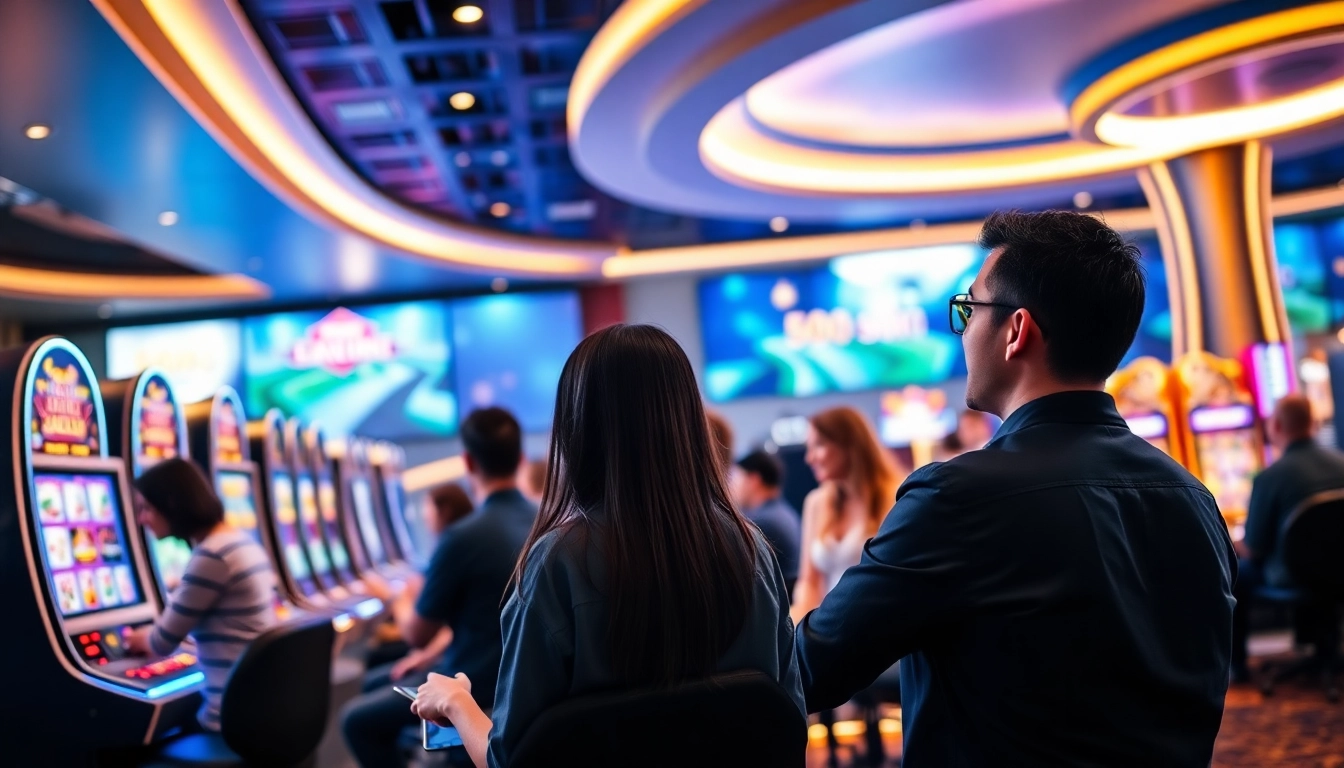 Engaged players in an online casino site highlighting gaming excitement and interaction.