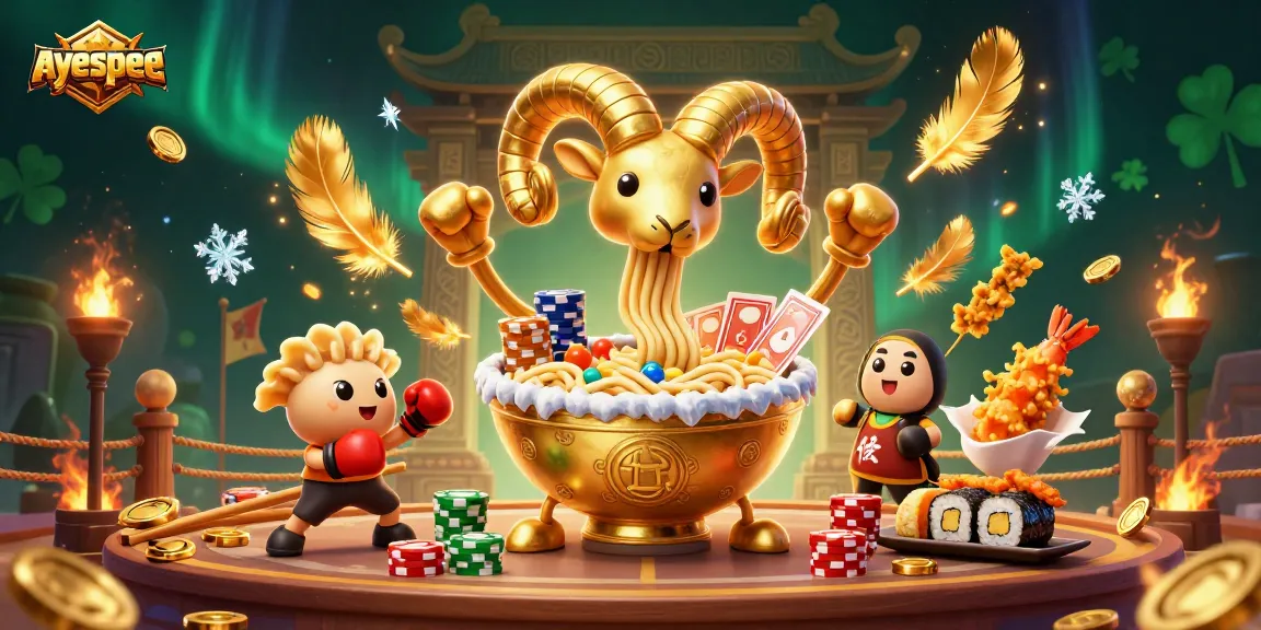 Ayesee membuat taruhan slot menarik dengan grafik dan karakter ceria dalam ilustrasi 3D