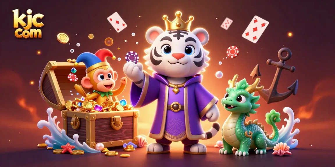 Experience engaging gameplay with kjc com as the playful golden monkey juggles poker chips.