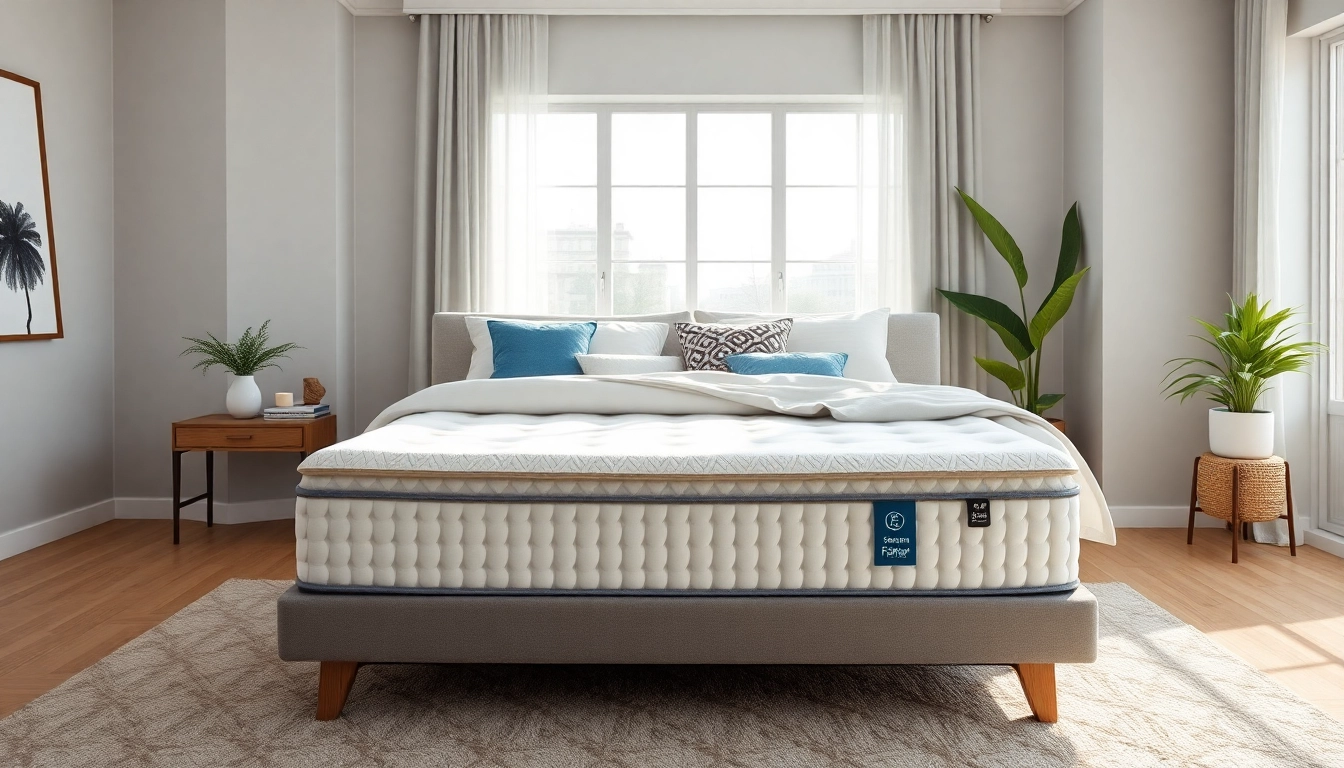 Experience ultimate comfort with a Stearns and Foster Cal King mattress in a stylish bedroom setting.
