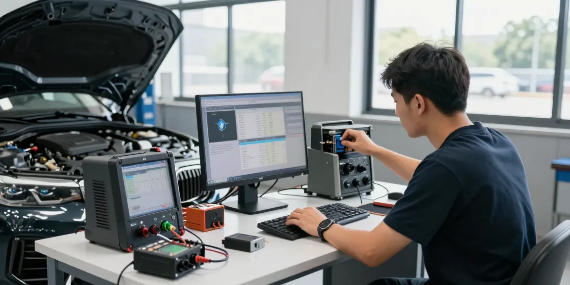 Chiptuning Hannover: Experten bei ECU Boost Service in professioneller Werkstatt.
