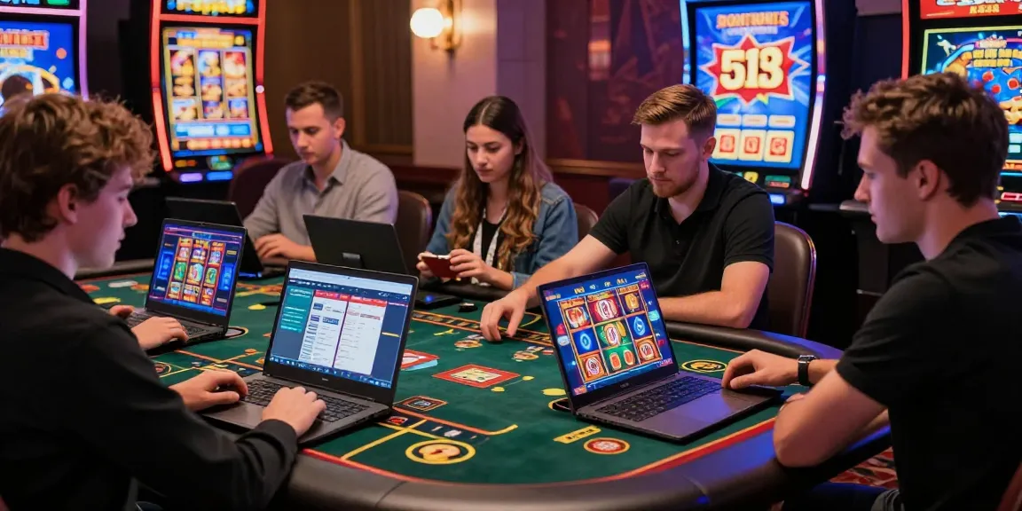 Engaging atmosphere of online European casinos with players enjoying diverse games.