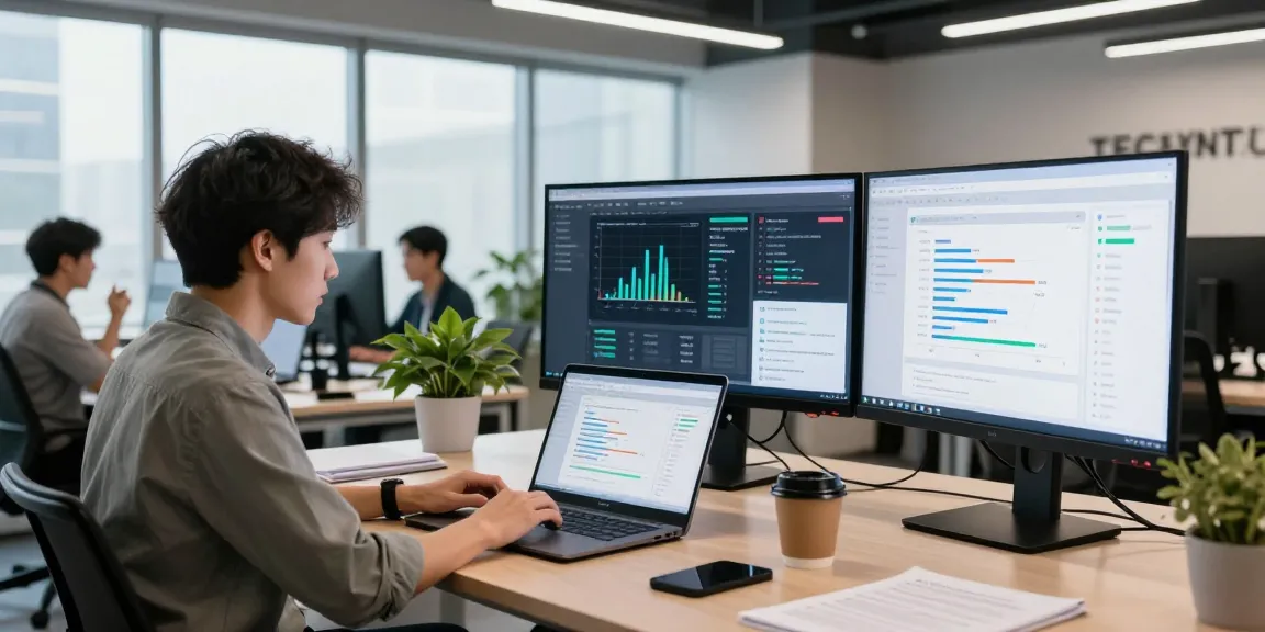 Detect AI image verification process in a modern workspace with advanced technology.