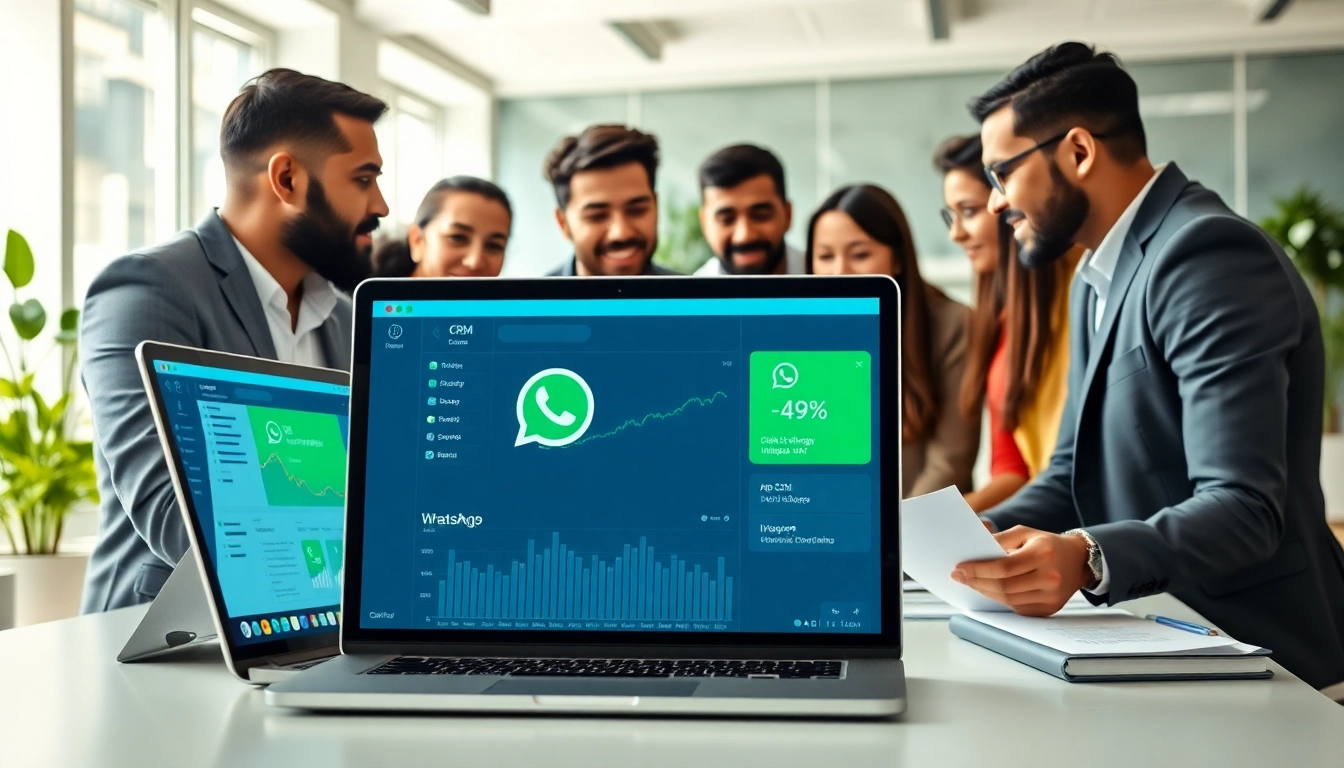 Understanding What is a CRM for WhatsApp through a diverse business team discussing integration strategies.