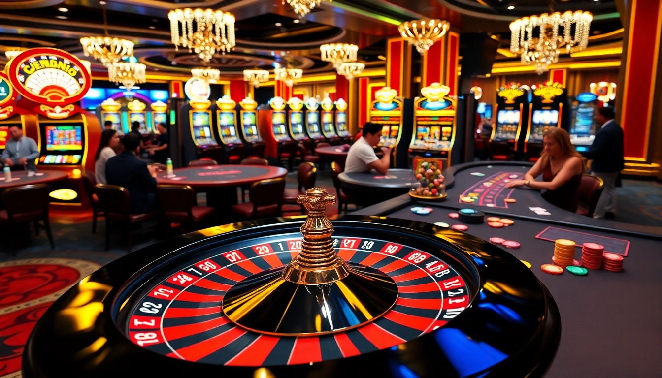 Vivez l'excitation du meilleur casino en ligne avec des joueurs autour d'une table de roulette animée.