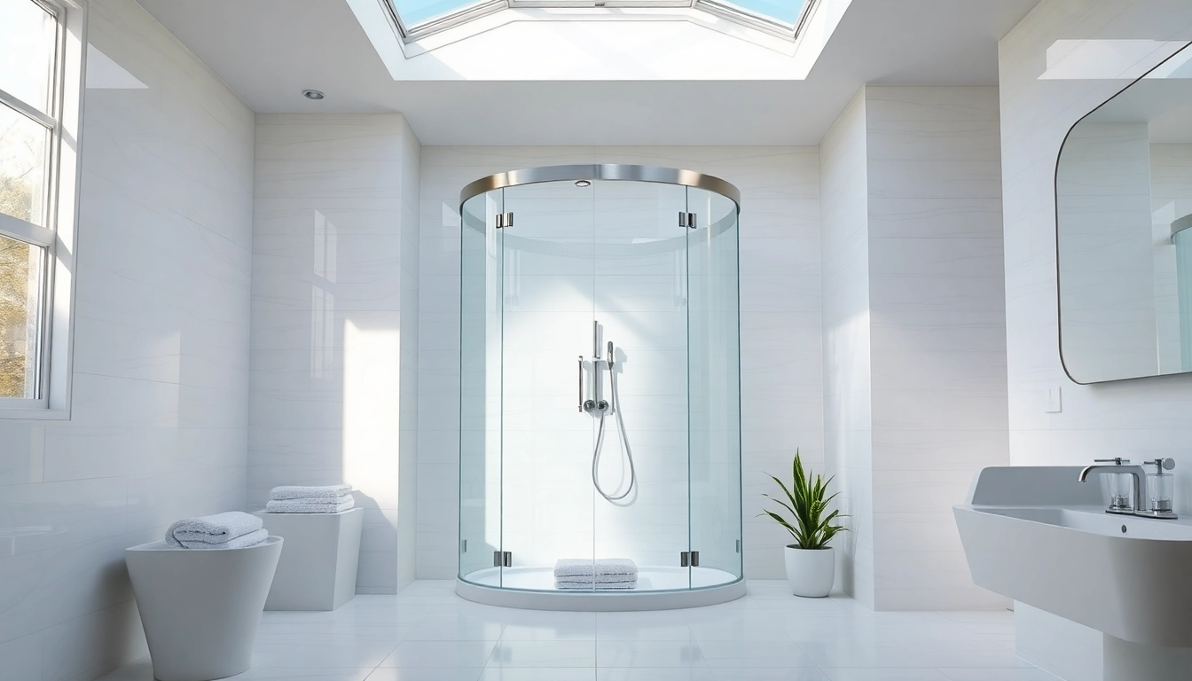 Refreshingly elegant showers Australia showcased in a luxurious modern bathroom with bright natural light.
