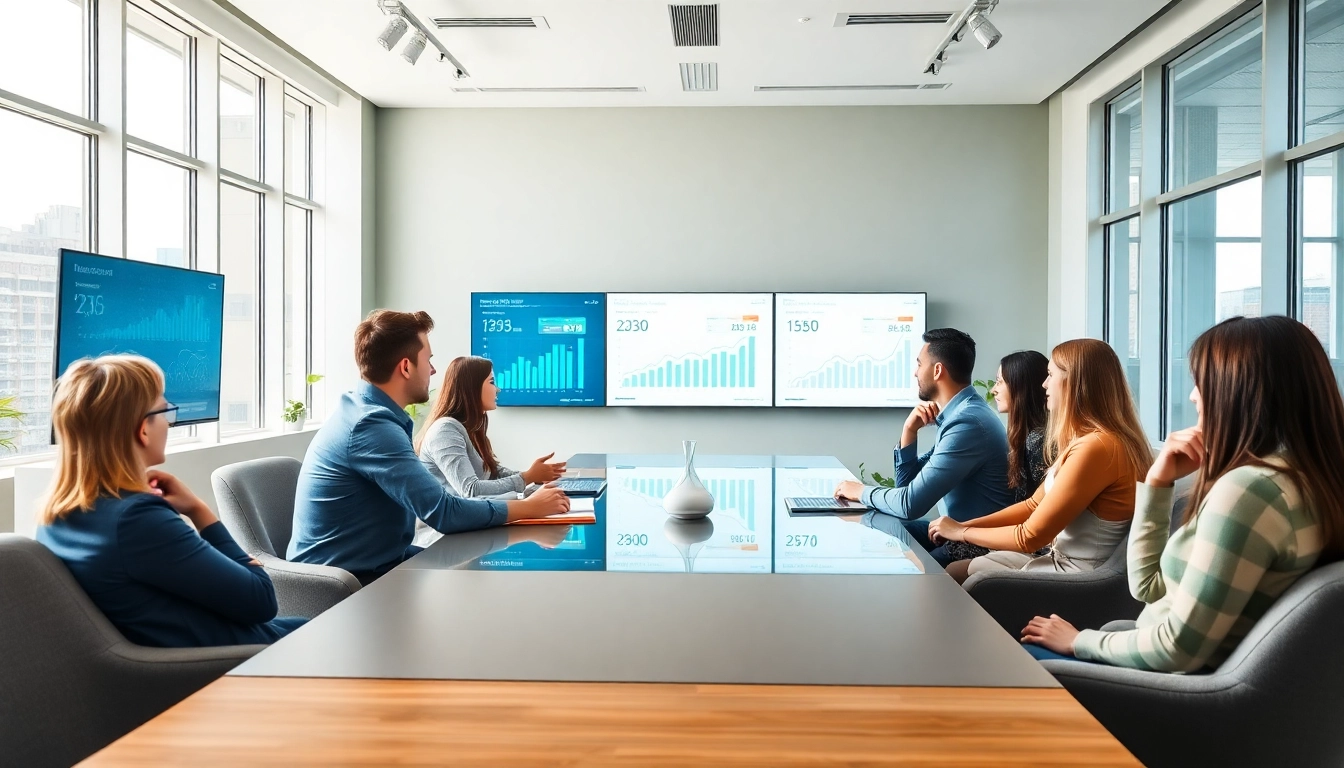 Facilitate effective group management in a professional meeting, highlighting collaboration and teamwork.