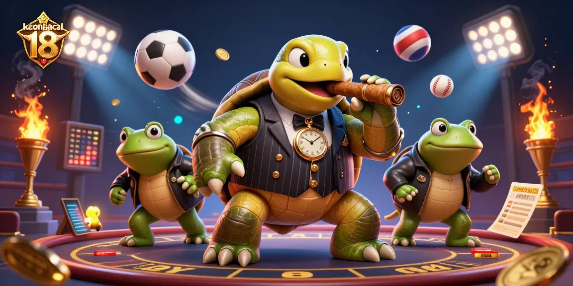 Engage with keonhacai 18's vibrant sports betting scene led by a snapping turtle mobster.
