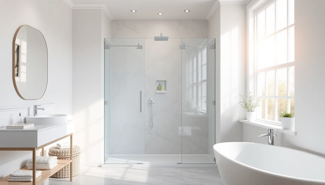 Explore elegant showers uk in a modern bathroom design featuring sleek glass enclosures and natural lighting.