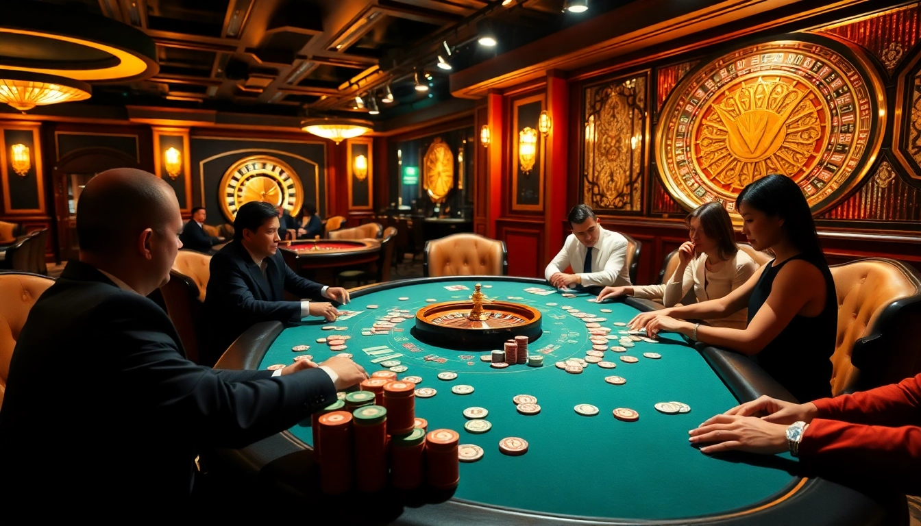 Experience high stakes action at the casino with "Nếu như vậy bám vào đây" as players engage in intense poker games.