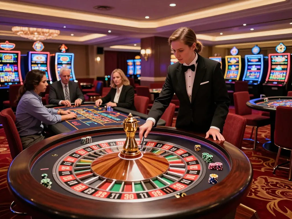 Engaging players at the roulette table enjoying 388bet's thrilling casino experience