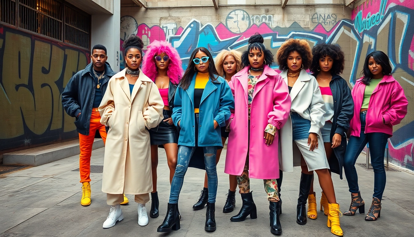 Showcase vibrant street style outfits embodying contemporary Fashion trends.
