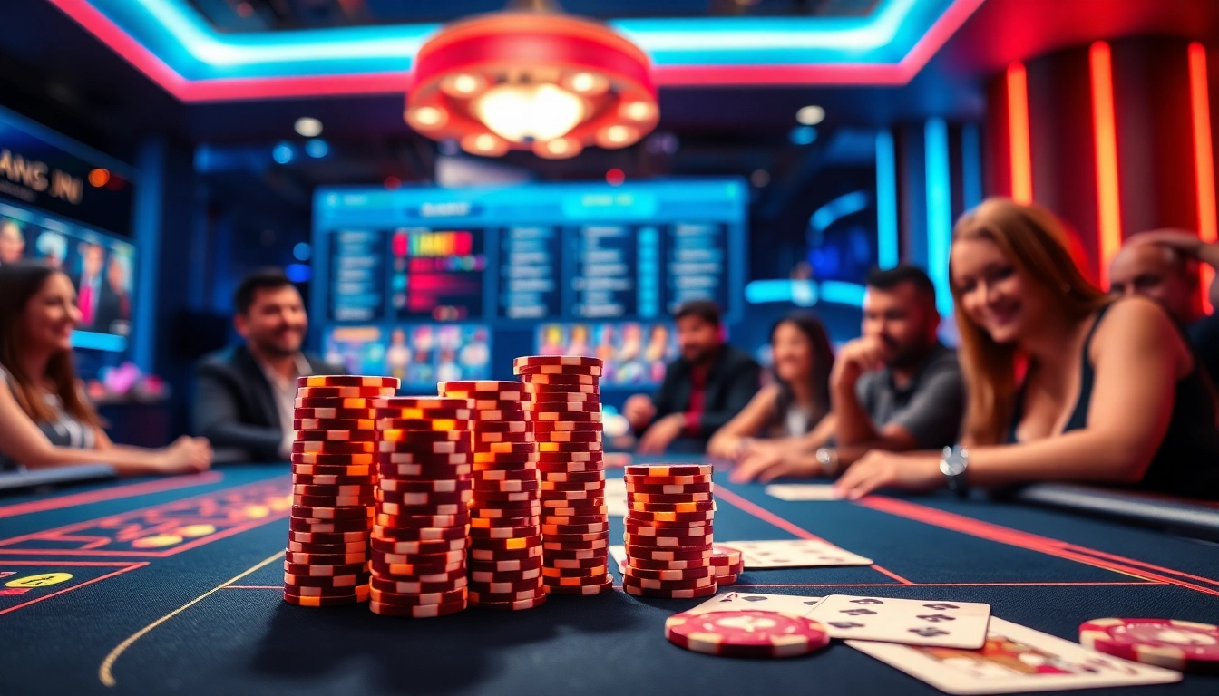 Discover the best online casinos for Canada with vibrant visuals of virtual gaming tables and excitement.