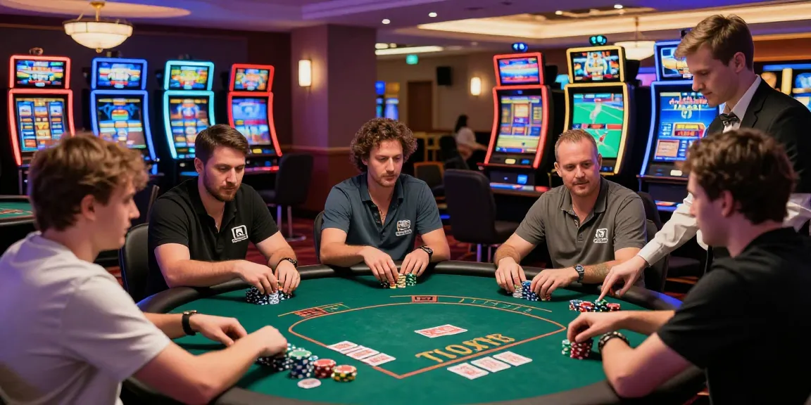 Trải nghiệm thú vị khi tải xuống ứng dụng Jin88 trong không gian casino hiện đại với người chơi vui vẻ.