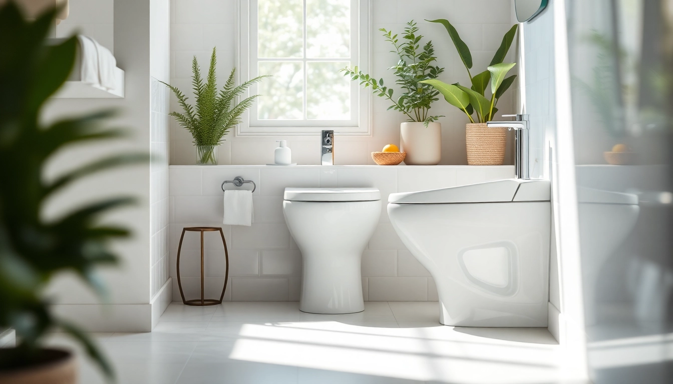 Scopri il bidet elegante con design moderno in un ambiente bagno luminoso.