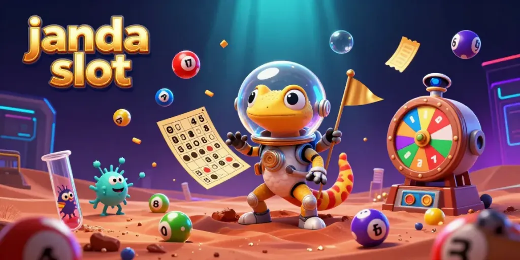 Merayakan kemenangan dalam janda slot dengan Martian gecko dan elemen permainan menghibur.