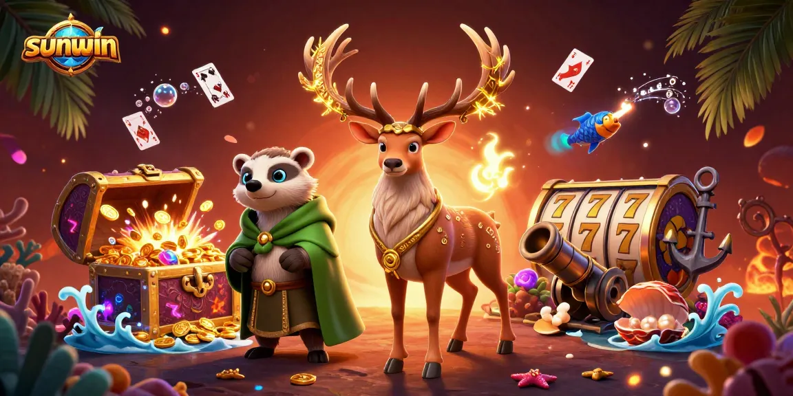 Experience exhilarating gameplay with sunwin, featuring a lavish 3D casino scene that captivates players.