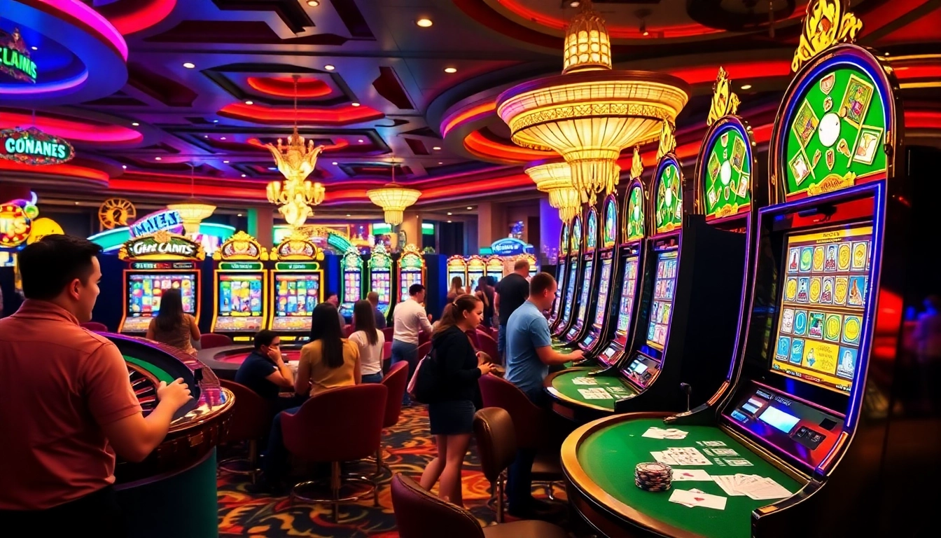 Rasakan sensasi kemenangan di mesin slot deposit 1k dalam suasana kasino yang meriah.