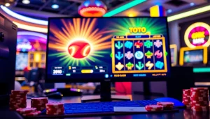 Masuk ke tank4d login toto slot dengan antarmuka permainan slot yang menarik dan cerah.