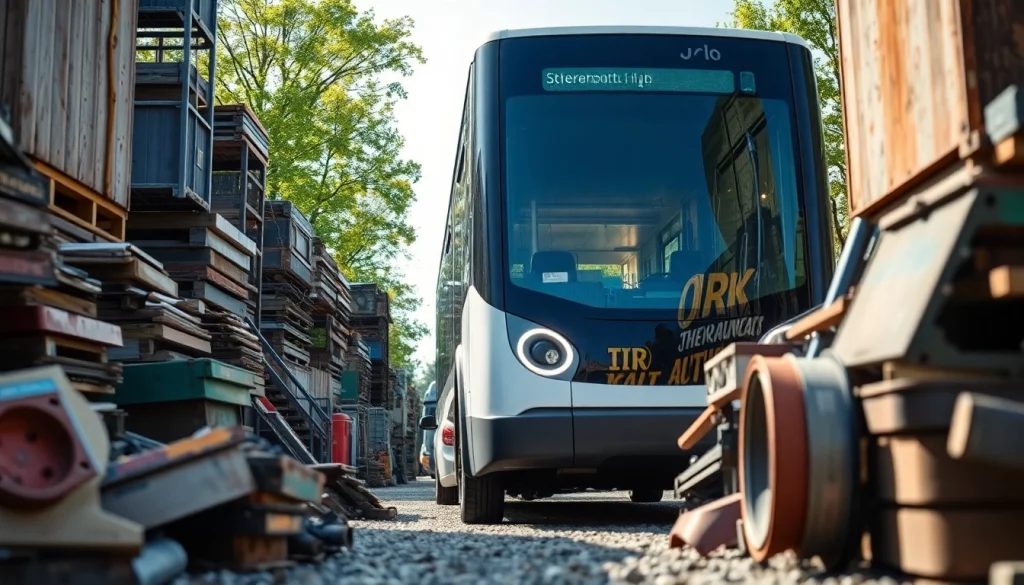 Schrottabholung Oberhausen: Ein Fahrzeug holt wertvolle Metalle zur Wiederverwertung ab.