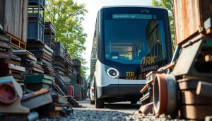 Schrottabholung Oberhausen: Ein Fahrzeug holt wertvolle Metalle zur Wiederverwertung ab.