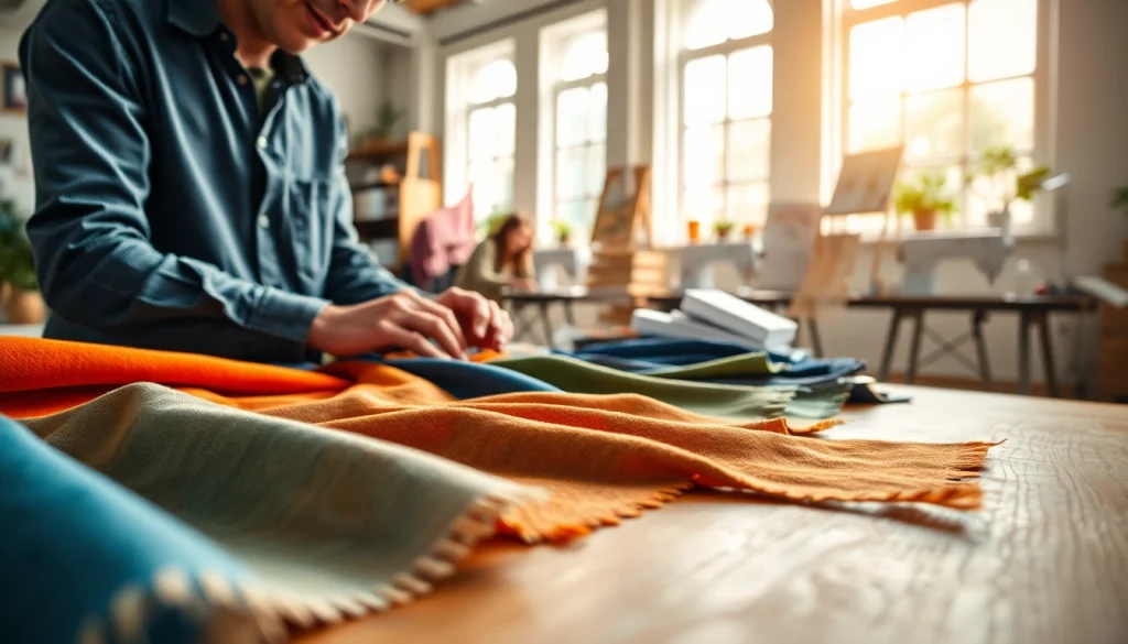 Ontdek unieke canvasstoffen en textielontwerpen in een creatieve studio