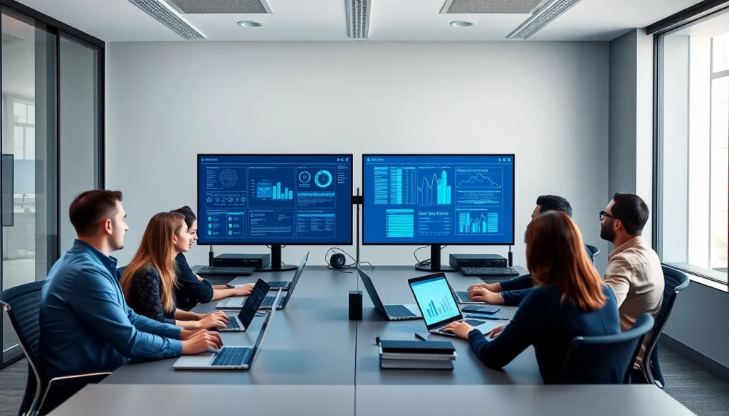 Managed IT Services Tampa professionals collaborating in a modern office setting