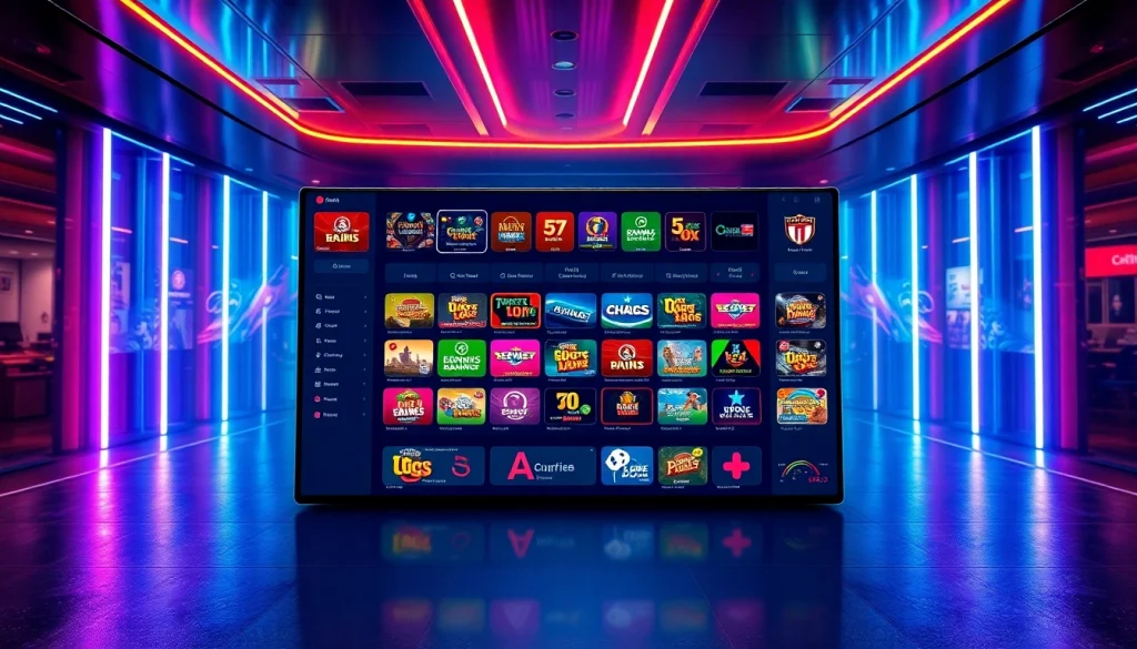 Mengakses link sayaptogel melalui dashboard digital modern dengan opsi permainan menarik.