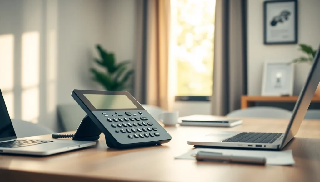 Optimize your communication with uk home voip in a sleek home office setup.