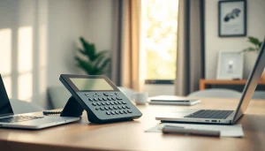 Optimize your communication with uk home voip in a sleek home office setup.