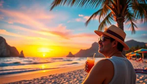 Enjoy insider tips for Cabo with a traveler relaxing at a sunset beach.