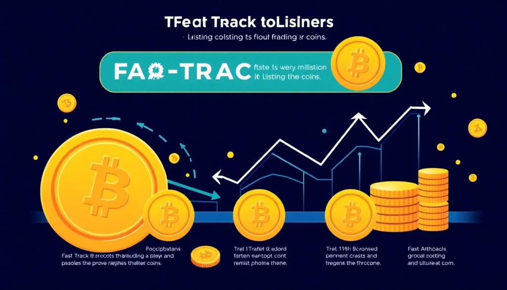 Trending Coins listing showcasing an efficient process for cryptocurrencies with modern design elements.