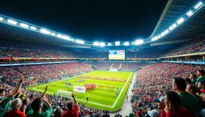 스포츠중계에서 팬들이 응원하는 생생한 경기 장면