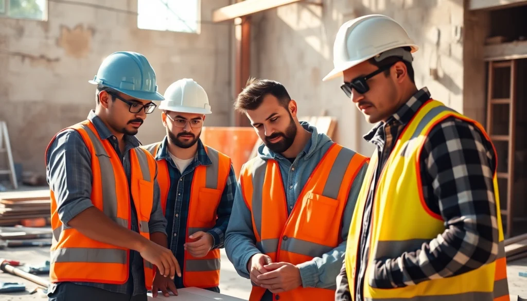 Engaged construction apprentices in hands-on training reflecting construction apprenticeships carolinas.