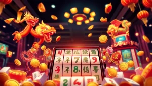 Bermain mahjong slot menarik dengan mesin slot berwarna cerah dan simbol kehormatan