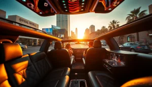World Cup Group Transportation in a luxury limousine celebrating with fans in Los Angeles.