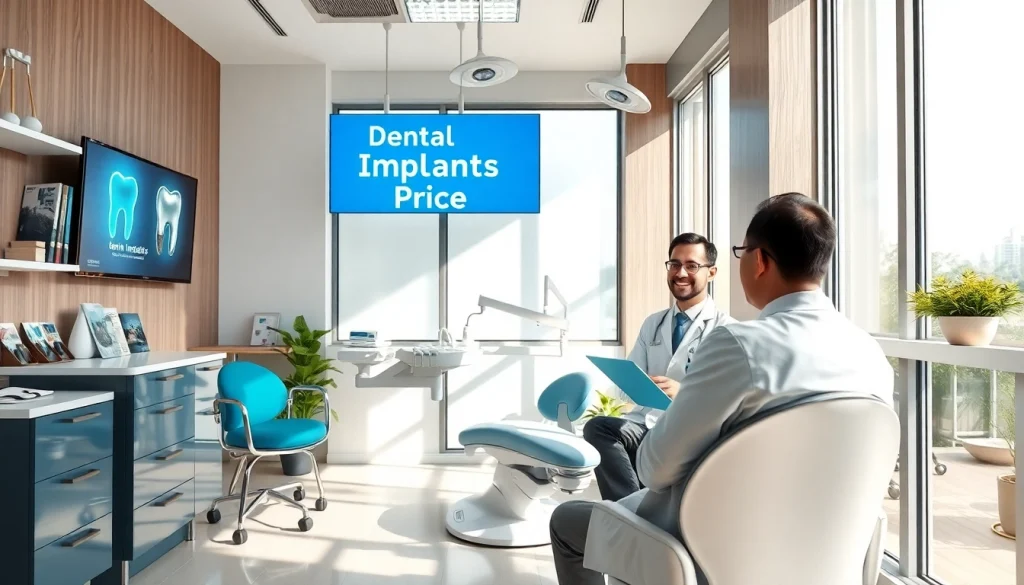 Dental implant Malaysia price consultation in a modern dental clinic.