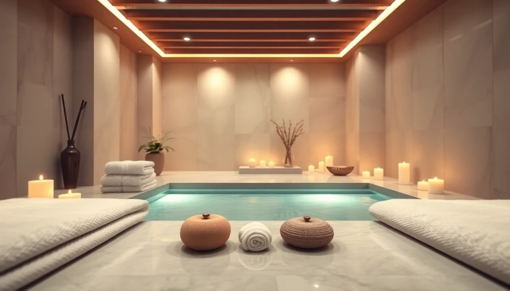 Spa Ads featuring a tranquil spa room with calming decor and soft lighting